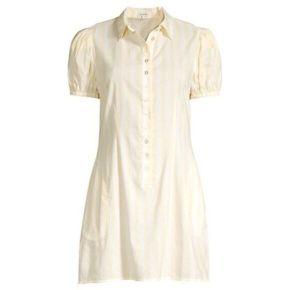 WeWoreWhat Elle Striped Mini Shirt Dress. - Picture 6 of 13